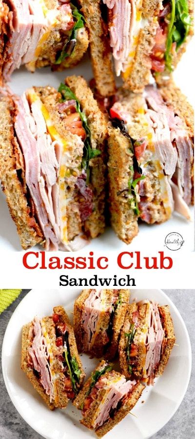 Sandwich Turkey, Club Sandwich Recipes, Best Sandwich Recipes, Healthy Sandwich Recipes, Summer Sandwiches, Turkey Ham, Cold Sandwiches, Deli Sandwiches, Healthy Sandwiches