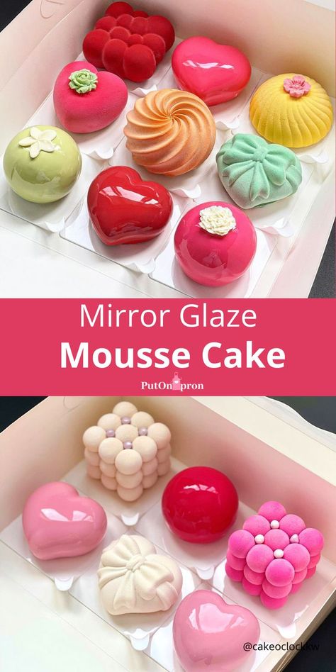 Mousse Cake Ideas, Jelly Mousse Cake, Red Velvet Entremet, Velvet Texture Cake, Mousse Cake Mirror Glaze, Chocolate Raspberry Entremet, Velvet Desserts, Mousse Cakes, Cake Molds