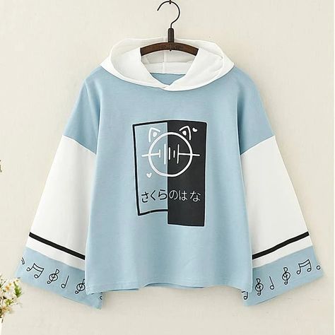 Color Block Hoodie, Stylish Lady, Kawaii Fashion Outfits, Musical Note, Japanese Outfits, Mori Girl, Really Cute Outfits, Kawaii Clothes, Character Outfits