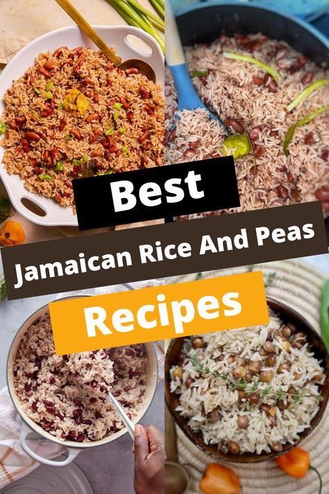 TOP 9 JAMAICAN RICE AND PEAS RECIPES FOR CARIBBEAN FLAVORS Pigeon Peas And Rice Jamaican, Peas And Rice Caribbean, Best Jamaican Rice And Peas Recipe, Stew Peas Jamaican Recipe, Antiguan Food, Peas And Rice Recipe, Jamaican Rice And Beans, Jamaican Rice And Peas Recipe, Caribbean Rice And Beans