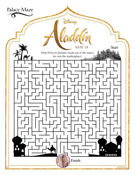 Free Printable Disney Aladdin Palace Maze #disney #aladdin #freeprintable #printable #maze #printablemaze Disney Activity Sheets, Aladdin Palace, Live Action Aladdin, Disney Princess Activities, 2024 Activities, Princess Activities, Your Wish Is My Command, Disney Coloring Sheets, Drawing Hacks