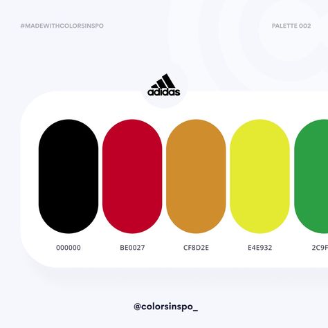 Adidas uses this color palette for all of their products Adidas Color Palette, Active Wear Color Palette, Sport Logo Color Palette, Sporty Color Palette, Sports Color Palette, Sport Color Palette, Colour Interaction, Sporty Wear, Adidas Brand