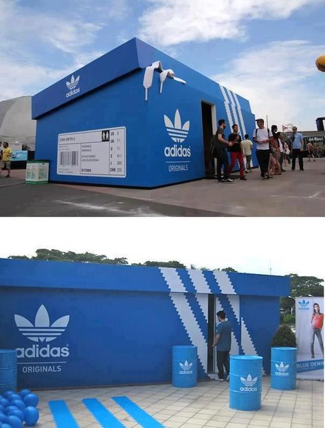 Guerrilla Marketing, Adidas Store, Publicidad Creativa, Exhibit Design, Outdoor Signage, Experiential Marketing, Street Marketing, Box Store, Exhibition Booth Design