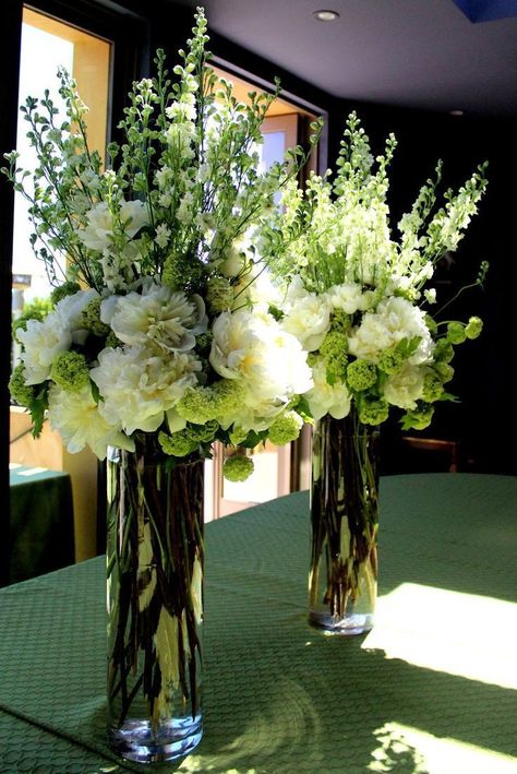 Tall Flower Arrangements, Tall Wedding Centerpieces, Wedding Floral Centerpieces, Tall Centerpieces, Tall Flowers, Rustic Wedding Centerpieces, Garden Types, Flowers Arrangements, Engagement Party Wedding