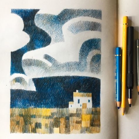 Color Pencil Illustration, Illustration Sketchbook, I Like That, Sketchbook Art Journal, Arte Sketchbook, Arte Inspo, Sketchbook Inspiration, Color Pencil Art, Color Pencil Drawing