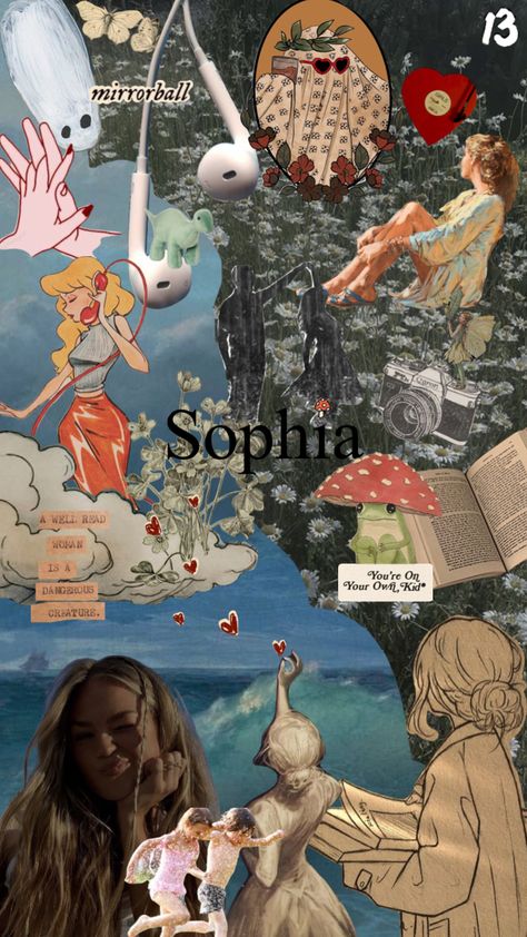 Sophia Aesthetic, Sophia Name, Stranger Things Actors, Vintage Poster Art, Cute Poster, Halloween Animals, Name Design, Vintage Poster, Aesthetic Wallpaper