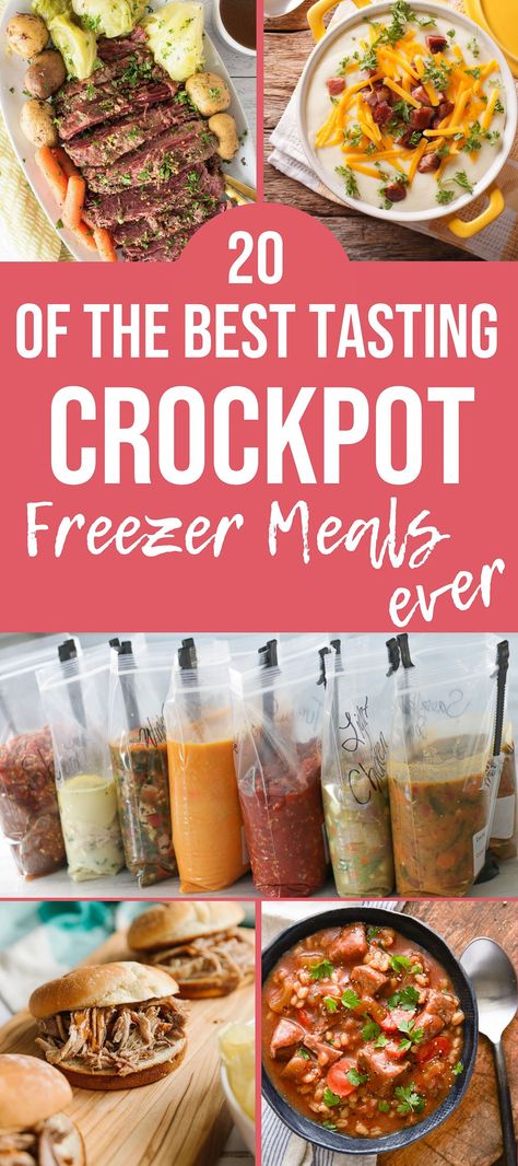 One Bag Freezer Meals Crock Pot, Healthy Crockpot Freezer Meals For Two, Bulk Crockpot Freezer Meals, Make Ahead Frozen Crockpot Meals, Frozen Bag Meals, Freezer Crockpot Dump Meals Healthy, Crockpot Freezer Meal Recipes, Freezer Dinners Crockpot, Freezer Bag Slow Cooker Meals