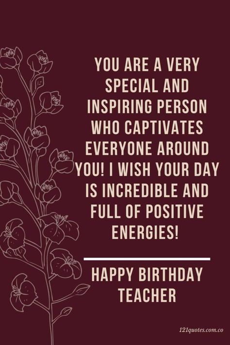 Birthday Wishes For Sir, Best Wishes For Teacher, Happy Birthday Teacher Wishes, Birthday Quotes For Teacher, Happy Birthday Teacher, Birthday Wishes For Teacher, Teacher Birthday Card, Wishes For Teacher, Message For Teacher