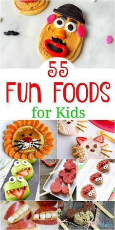 Fun Foods For Kids, Kids Food Crafts, Pictures Of Food, Picky Eaters Kids, Food Art For Kids, Kids Cooking Recipes, Fun Lunch, Fun Snacks For Kids, Toddler Snacks