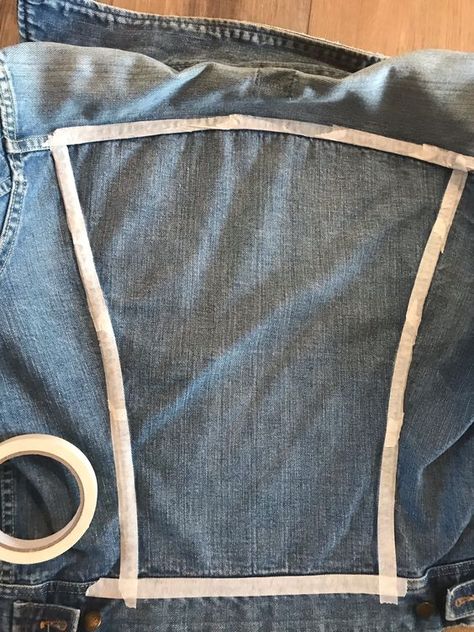 The Best Way To Paint Denim – By Bella Leah Painting On Jean Jacket Diy, Best Fabric Paint For Denim, Painting A Denim Jacket, Repurposed Jean Jackets, Painting A Jean Jacket, How To Paint Jean Jacket Diy, How To Paint A Jean Jacket, Painting Denim Jacket Diy, Custom Jean Jacket Ideas Paint