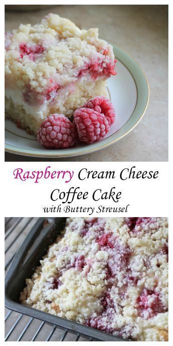 Raspberry Cream Cheese Coffee Cake, Breakfast Raspberry, Cheese Coffee Cake, Raspberry Cream Cheese, Cream Cheese Coffee Cake, Raspberry Desserts, Raspberry Cream, Raspberry Recipes, Breakfast Sweets