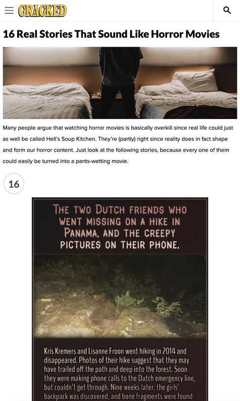 Spooky Facts Scary, Horror True Stories, Paranormal Facts True Stories, Scary True Stories Paranormal, Creepy Facts Scary Real Life, Horror Movie Facts, Scary True Stories Real Life, Weird Stories Real Life, Paranormal Stories Real