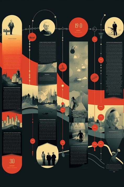 The Age Of Exploration, Film Infographic Design, Dark Infographic Design, Art History Timeline Infographic, Timeline Editorial Design, Timeline Infographic Design History, History Poster Design Layout, Timeline Design Ideas Layout, History Of Cinema