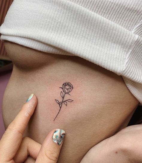 Rose Tattoos For Women, Small Rose Tattoo, Petite Tattoos, Cute Tattoos For Women, Classy Tattoos, Discreet Tattoos, Dainty Tattoos, Girly Tattoos, Subtle Tattoos