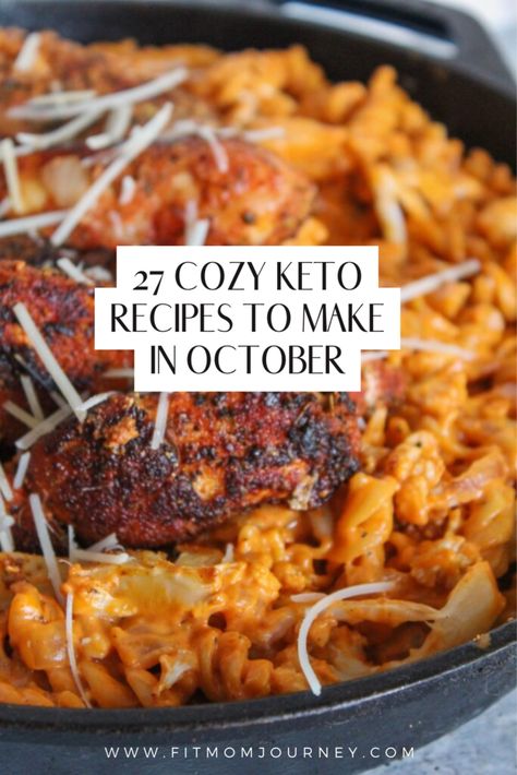 27 Cozy Keto Recipes To Cook in October - Fit Mom Journey Keto Meals To Feed A Crowd, Fall Meal Ideas Low Carb, Lazy Keto Dinners For Family, Fall Meals Dinners Keto, That Low Carb Life, Cold Weather Keto Recipes, Easy Keto Fall Recipes, Keto Sides For Soup, Fall Dinner Keto