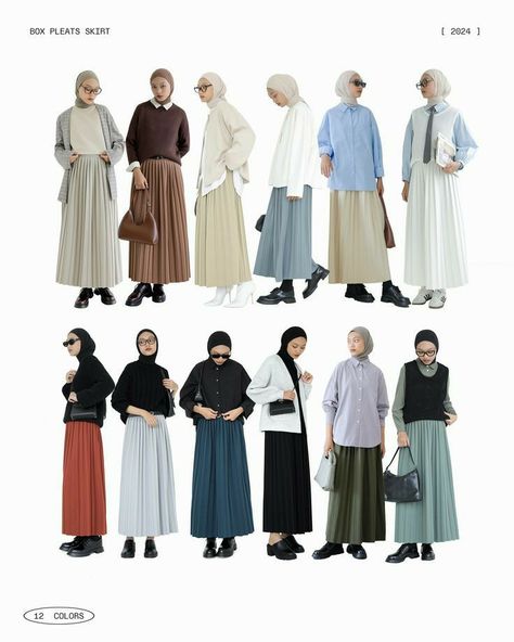 Type Of Hijab Style, Long Skirt Style Fashion Ideas, Styling Long Skirts Casual, Hijab With Skirt Outfits, Japanese Modest Fashion, Outfit Styles Types Of Aesthetic, Hijab Outfit Ideas Casual, Dating Outfits For Women, Hijab Skirt Outfit