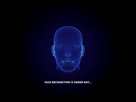 Artificial intelligence - Face recognition by KlausHuang on Dribbble Technology Gif, Biotechnology Art, Icon Animation, Future Technology Concept, Artificial Neural Network, Certificate Design Template, Motion Design Animation, Face Recognition, Medical Technology