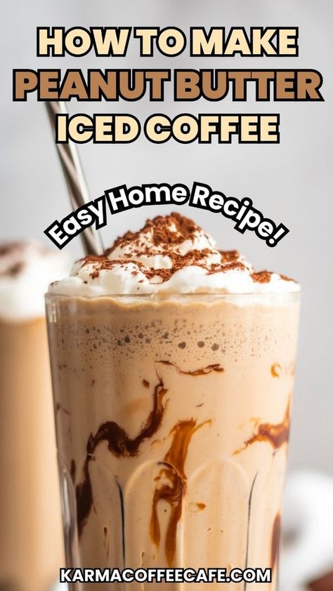 Want a new way to enjoy iced coffee? Try this homemade peanut butter iced coffee recipe. It’s quick, easy, and full of rich flavors that will satisfy your coffee cravings. Perfect for a summer treat or an anytime pick-me-up. Homemade Starbucks Cold Brew Drinks, Cappuccino Iced Coffee, Peanut Butter Cold Brew Coffee, Paleo Iced Coffee Recipes, Basic Iced Coffee Recipe, Best At Home Iced Coffee Recipes, Tiktok Coffee Recipe, Sweet Iced Coffee Recipe Easy, Starbucks Smores Iced Coffee