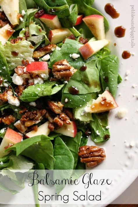 Easter Salads, Spring Mix Salad Recipes, Club Salad, Toffee Dip, Sugar Popcorn, Bug Craft, California Country, Treat Making, Balsamic Glaze Recipes