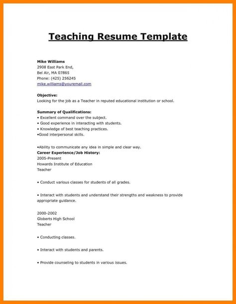 11 Resume Format To Apply For Instructing Job 11 Resume Format To Apply For Teaching Job - Resume Format To Apply For Teaching Job Polish up that old resume -- and acreage your dream job. Claim your Check more at https://givecoins.net/11-resume-format-to-apply-for-teaching-job/ Cv For Teaching, Teacher Resume Template Free, Teaching Resume, Nurse Resume, Job Resume Examples, Driver Job, Teacher Resume Template, Create A Resume, Jobs For Teachers