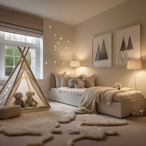 Neutral Kids Bedroom Ideas, Neutral Childrens Bedroom Ideas, Children Bedroom Design For Kids, Gender Neutral Childrens Bedroom, Toddler Gender Neutral Bedroom, Unisex Room For Kids, Neutral Girls Bedroom Ideas, Neutral Toddler Girl Room, Beige Girls Bedroom