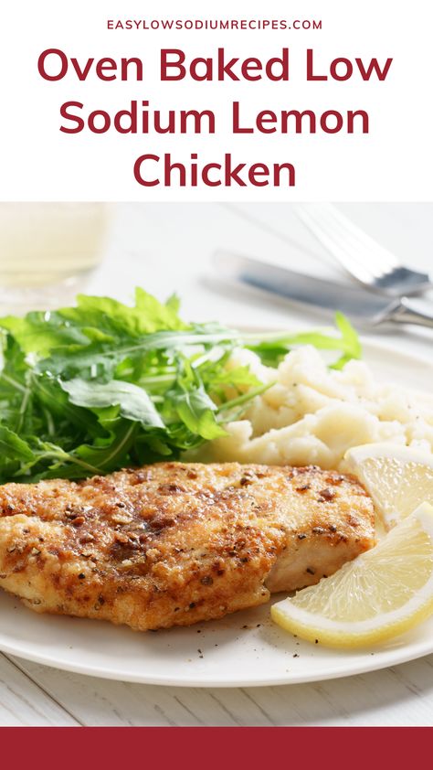 Low Sodium Chicken Breast Recipes, Easy Low Sodium Recipes, Low Sodium Recipes Heart, Heart Healthy Recipes Low Sodium, Low Salt Recipes, Heart Healthy Diet, Best Oven, No Salt Recipes, Low Sodium Recipes