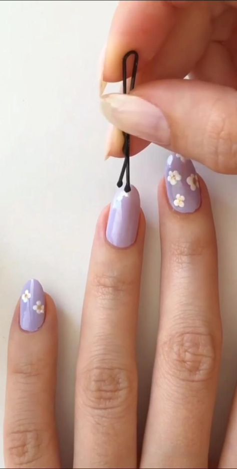 (paid link) Cute flower Nail Designs You Should attempt For Spring ... Nail polish, Manicure, Nail, Nail care, Finger, Cosmetics, Service,. Nail Flower, Nails For Bride, Lilac Nails, Beauty Hacks Nails, Hello Nails, Summer Nail Art, Cute Simple Nails, Flower Nail Designs, Casual Nails