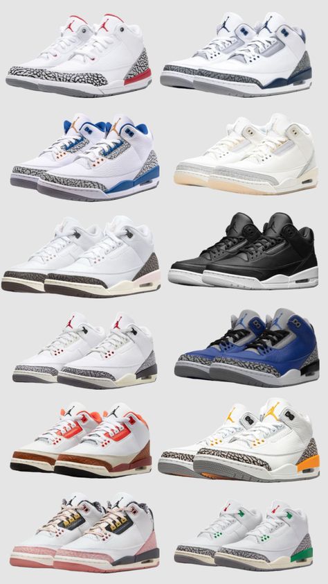 Jordan 3 #jordan3s #jordanshoes #jordan3 Jordans For School, Air Jordan 3 Retro Outfit, Outfits With Jordan 3s, Jordan 3 Shoes, Jordans 3, Mens Jordans, Jordan 3 Outfit, Jordan Retro 2