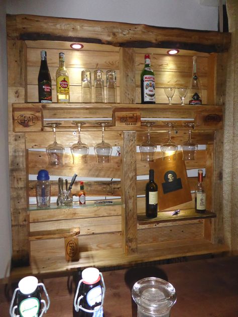 Wooden Pallet Bar, Pallet Kitchen Island, Repurpose Pallets, Pallet Bar Diy, Pallet Kitchen, Pallet Walls, Pallet Bar, 1001 Pallets, Floor Cabinet