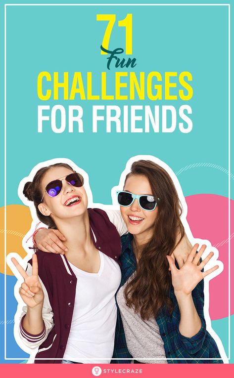 71 Fun Challenges For Friends: Often, we run out of things to do when hanging out with friends. Here is a list of 71 cool and amusing things you could challenge your friends to do and have a blast. #Trending #Ideas #Friends Text Challenges For Friends, Funny Challenges Ideas, Youtube Challenges To Do With Friends, Fun Challenges To Do, Youtube Ideas With Friends, Friends Challenge Ideas, Silly Things To Do With Friends, Challenge Ideas Funny, Last To Leave Challenges Ideas