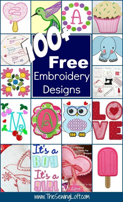 February is National Embroidery Month and I wanted to celebrate in style. So, I’ve rounded up over 100 free embroidery designs to help keep you inspired!    100+ free Embroidery Designs   Please remember that there are all different types of embroidery... Creeper Minecraft, Sewing Machine Embroidery, Machine Embroidery Projects, Embroidery Patterns Vintage, Learn Embroidery, Machine Embroidery Applique, Embroidery Patterns Free, Machine Applique, Sewing Embroidery Designs