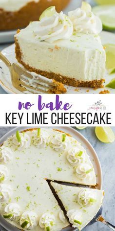 No Bake Key Lime Cheesecake Recipes, Light Spring Desserts Easy, Lime Zest Recipe, Light Easter Dessert Recipes, Lime Recipes Baking, Easy Light Desserts Simple, Key Lime No Bake Cheesecake, Easy Key Lime Cheesecake, Light Desserts Recipes