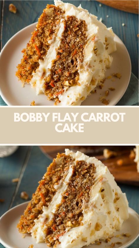 Bobby Flay’s Carrot Cake features a blend of ingredients like fresh carrots, pineapple, and ginger, yielding a moist and flavorful dessert. This recipe requires a total time of 95 minutes and serves 12 people. Carrot Cake Homemade, Carrot Cake Paula Deen, Large Carrot Cake Recipe, Carrot Cake Recipe No Nuts Or Raisins, Gourmet Carrot Cake, Publix Carrot Cake Recipe, Carrot Cake Recipe No Pineapple, Best Ever Carrot Cake Recipe, Homemade Carrot Cake Recipe Easy