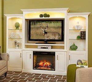 Electric Fireplace Entertainment Center, Large Entertainment Center, Wall Entertainment Center, Fireplace Entertainment Center, Fireplace Entertainment, Living Room Entertainment, Entertainment Center Decor, Faux Fireplace, Wallpaper Magazine