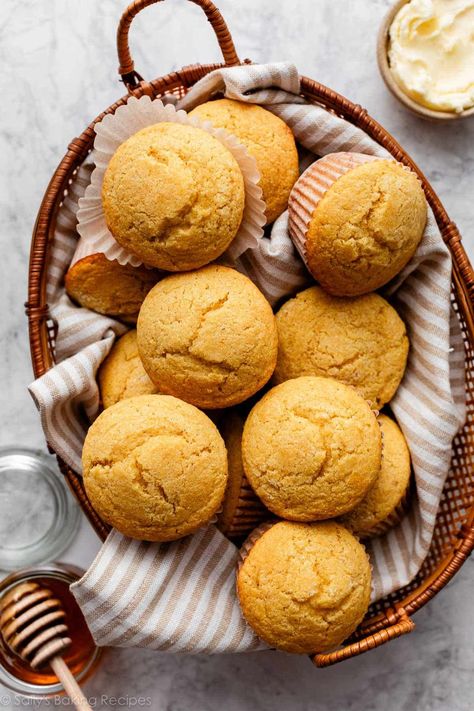 Gluten Free Corn Muffins Recipe, Homemade Cornbread Muffins, Easy Cornbread Muffins, Gluten Free Corn Muffins, Sweet Corn Muffins, Gf Muffins, Cornbread Muffins Recipe, Cornmeal Muffins, Corn Muffin