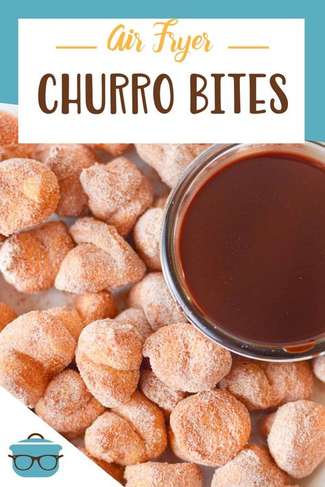 Churro Bites, Air Fryer Recipes Dessert, New Air Fryer Recipes, Air Fryer Recipes Snacks, Air Fryer Cooking Times, Air Fryer Oven Recipes, Air Fry Recipes, Country Cook, The Country Cook