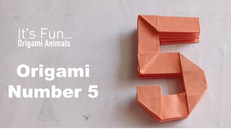 5 Origami Number Five, Five Origami, Number five origami tutorial, Easy numbers origami Origami Numbers, Origami Tutorial Easy, Number Five, Subscribe My Youtube Channel, Origami Animals, Origami Tutorial, My Youtube Channel, Youtube Channel, Origami