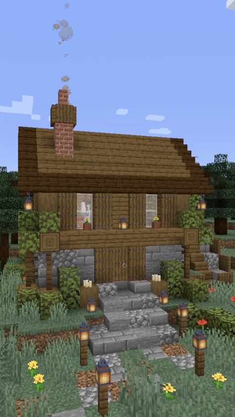 Taylor Swift Minecraft Builds, Minecraft Taylor Swift, Taylor Swift Minecraft, Cottagecore Minecraft, House In Minecraft, Taylor Swift Evermore, House Minecraft, Free House Design, Cottage Crafts