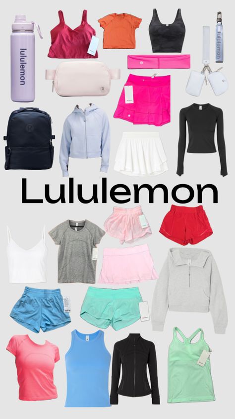 I love me some Lulu 🥥😘 #lululemon #lulu #outfitinspo Aesthetic Clothes Lulu, Bright Lululemon Outfit, Lululemon Gift Ideas, Lulu Shirt Outfit, Best Lululemon Outfits, Cute Lulu Outfits, Cute Lululemon Outfits For School, Lululemon Haul, Cute Lululemon Outfits