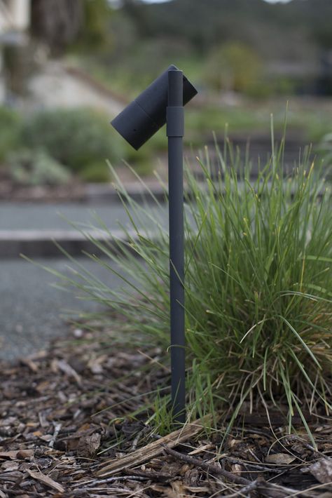 Unobtrusive pathway lights blend into the landscape; the Architects Path Light from Lightcraft is $80 at Yard Illumination. An LED light bulb, sold separately, is available in three wattages for $26 to $43, depending on the wattage. Photograph by Andres Gonzalez. Scribe Winery, Landscape Lighting Design, Outdoor Path Lighting, House Lighting, Backyard Lighting, Pathway Lighting, Path Lights, Landscaping Tips, Teak Outdoor