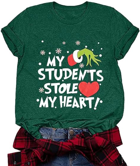 Christmas Wear, Womens Christmas Shirts, Crewneck Design, Teacher Things, Thanksgiving Shirt, Teacher Tees, Teacher Favorite Things, Teacher Tshirts, T Shirt And Shorts