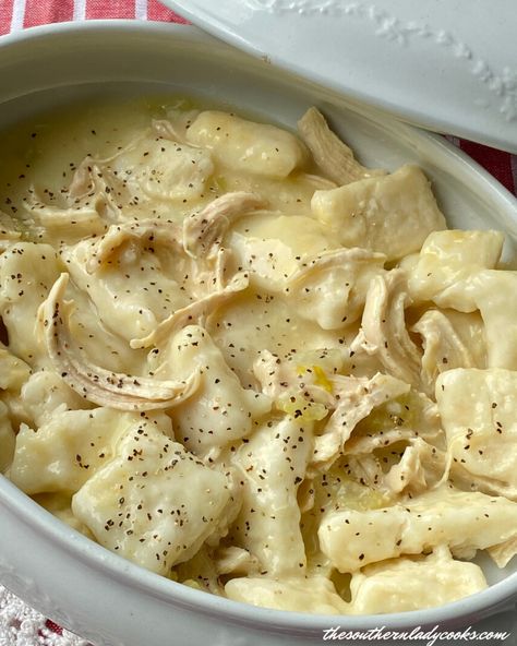 Chicken and Dumplings - The Southern Lady Cooks Chicken And Dumplings Southern, Best Chicken And Dumplings, Drop Dumplings, Chicken Dumplings Recipe, Homemade Chicken And Dumplings, The Southern Lady Cooks, Southern Lady Cooks, Chicken Shawarma Recipe, Shawarma Recipe