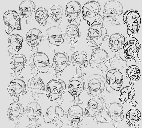 Facial Expressions Drawing, Drawing Face Expressions, Face Girl, Character Design Sketches, Drawing Expressions, 캐릭터 드로잉, Facial Expression, Creative Drawing, Art Tutorials Drawing