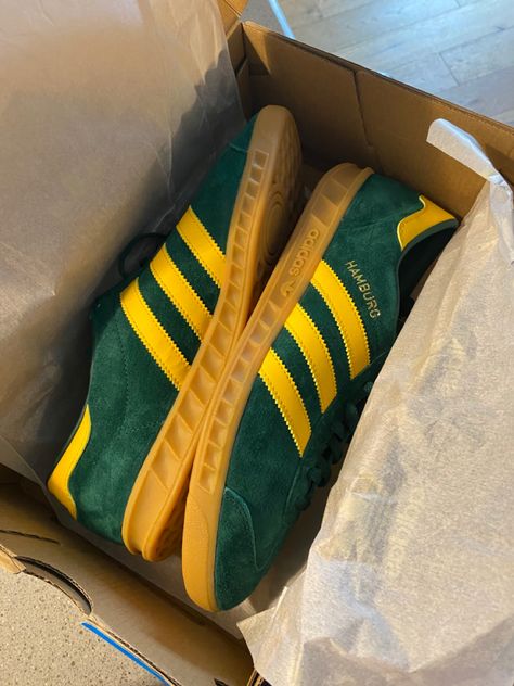 Green And Yellow Adidas, Green And Yellow Samba, Adidas Hamburg Green, Adidas Spezial Green And Yellow, Green And Yellow Shoes, Adidas Shoes Green, Green Adidas Shoes, Adidas Hamburg, Yellow Adidas