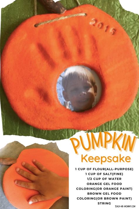 pumpkin keepsake Pumpkin Handprint, Handprint Keepsake, Crafts For Toddlers, Cute Halloween Decorations, Halloween Crafts For Toddlers, Keepsake Crafts, Fall Arts And Crafts, Carte Halloween, Fun Halloween Crafts