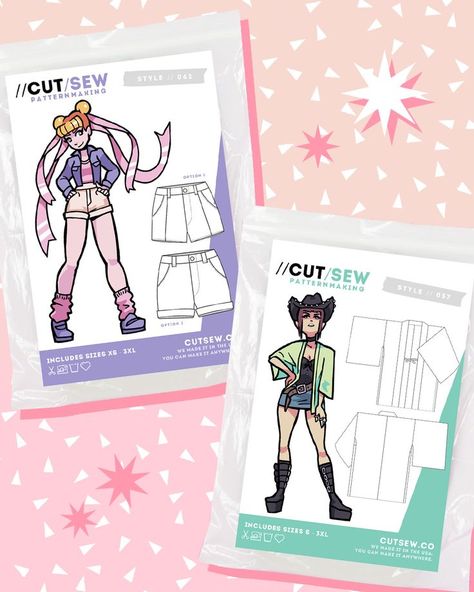 Free Sewing Patterns For Cosplay, Cyberpunk Sewing Pattern, Studio Ghibli Sewing Patterns, Anime Sewing Patterns, Kawaii Sewing Pattern, Pdf Sewing Patterns Free, Cute Sewing Patterns Free, Goth Sewing Patterns Free, Cosplay Sewing