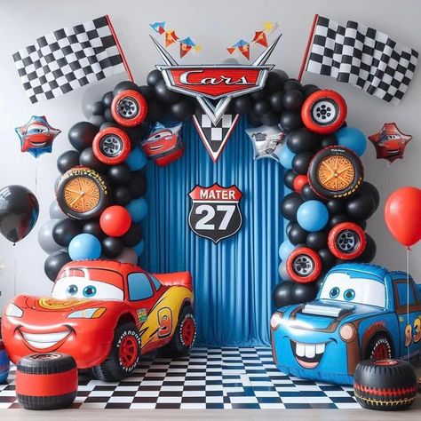 Birthday Car Theme Decorations, Cars Birthday Theme Decorations, Car Theme Birthday Decorations, Car Theme Birthday Decor, 2 Birthday Theme Boy, Hot Wheels Decorations, Car Themed Birthday Party, Cars Birthday Party Decorations, Baby First Birthday Themes