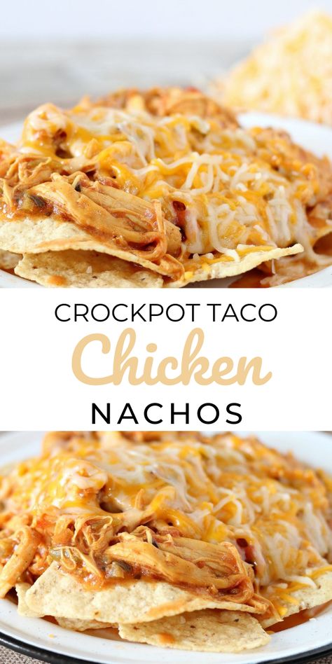 Crockpot Chicken Nachos, Crockpot Taco, Fajita Casserole, Taco Chicken, Chicken Fajita Casserole, Crockpot Meal, Chicken Crockpot Recipes Easy, Easy Crockpot Dinners, Crock Pot Tacos