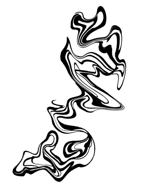 Trippy Line Tattoo, Ink Spill Tattoo, Oil Spill Tattoo, Wavy Lines Tattoo, Fluid Tattoo Design, Wavy Tattoo Design, Swirly Tattoo, Chaos Tattoo, Body Armor Tattoo