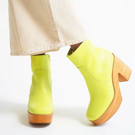 Be Unique! Be You! With our yellow round toe zipper chunky heel ankle boots. Red Carpet Party, Chunky Heel Ankle Boots, Work Formal, Heel Ankle Boots, Platform Heels Chunky, Wedding Night, Heeled Ankle Boots, Chunky Heel, Chunky Heels